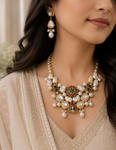 Royal Kundan Baroque Pearl Necklace Set