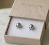 GreyPearl Stud Earrings