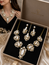 Elegant Baroque Pearl Wedding Necklace Set