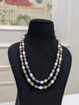 Two Layer Multi Colour Pearl Necklace
