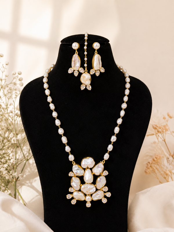 Baroque Freshwater Pearl Necklace Set