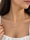 Elegant Rice Pearl Chain Necklace