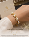 Elegant Baroque Pearl Bracelet