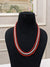 ElegantPearl & Taiwan Coral 3 Layered Necklace