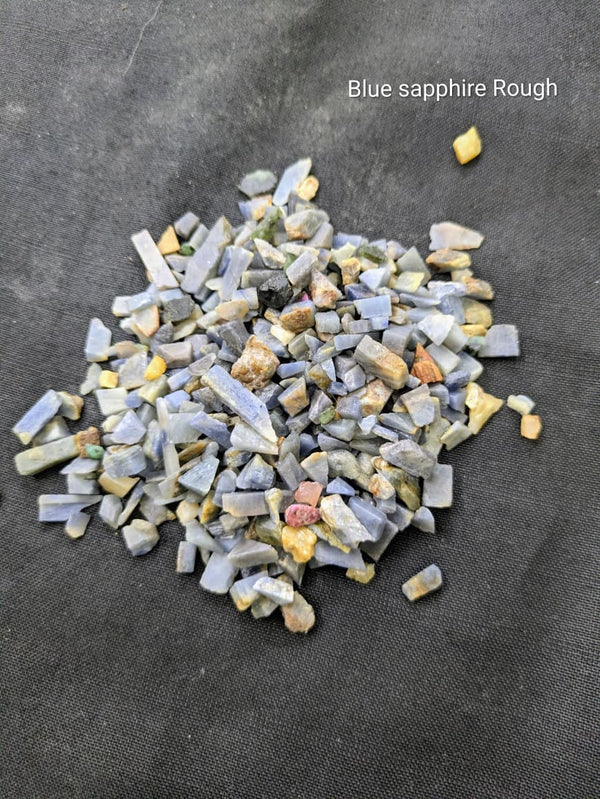 Natural Blue Sapphire Raw (Vastu) - 100 gm