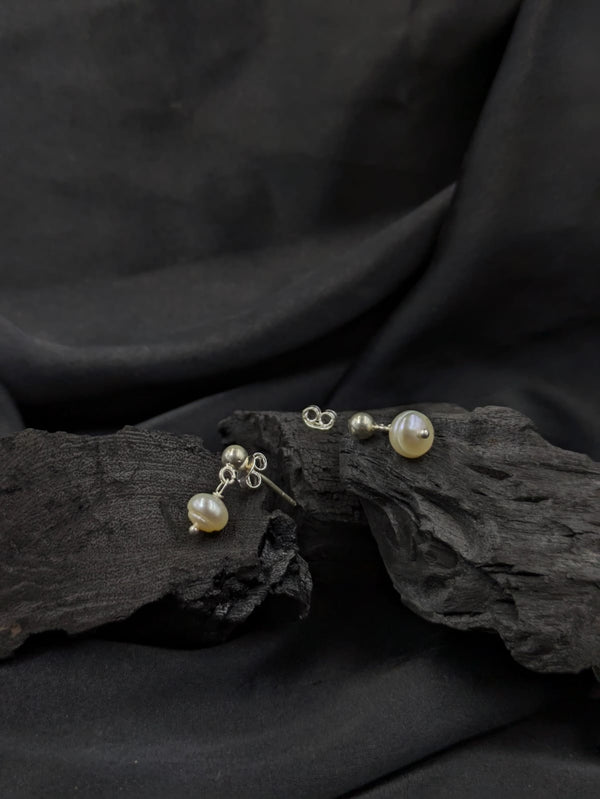 Natural Pearl Drop Earrings
