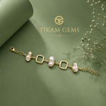 Minimalist Baroque Pearl Bracelet