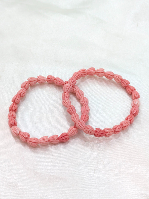 Pink Tulip Bracelet for Unisex