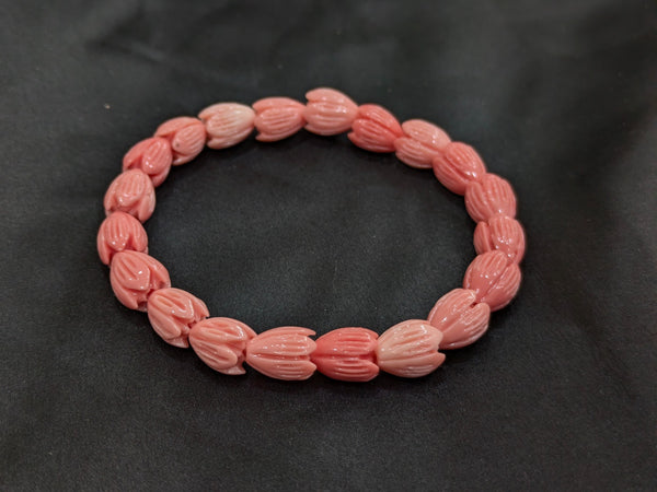 Pink Tulip Bracelet for Unisex