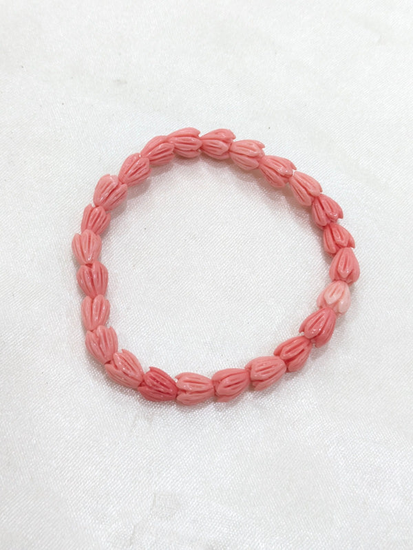 Pink Tulip Bracelet for Unisex