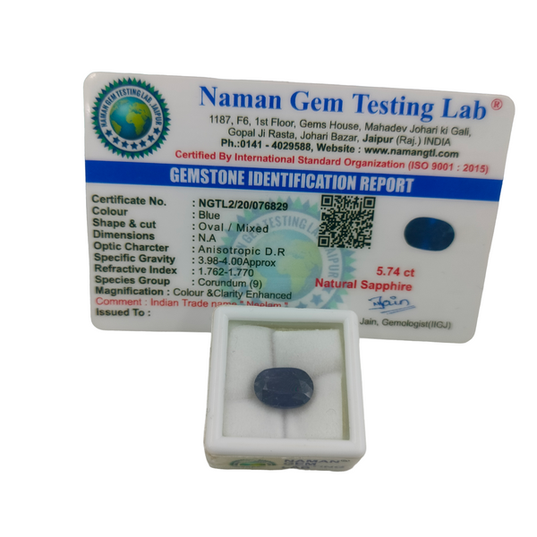Blue Sapphire ~ 5.74 Cts