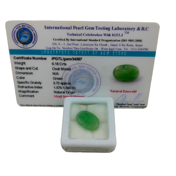 Natural Emerald ~ 6.18 Cts
