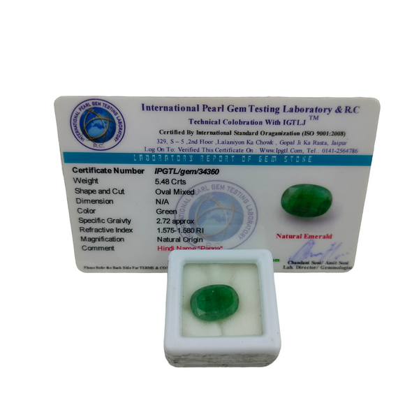 Natural Emerald ~ 5.48 Cts
