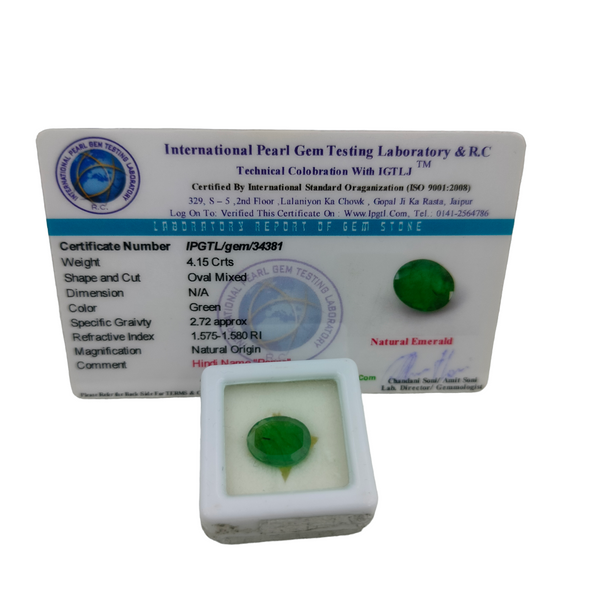 Natural Emerald ~ 4.15 Cts