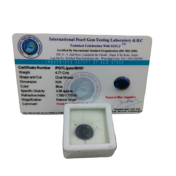 Blue Sapphire ~4.71 Cts