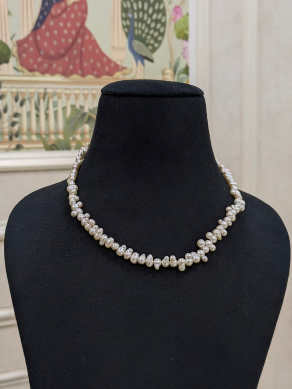 Baroque Pearl Necklace | Natural Freshwater Baroque Pearls | Unique Handmade Jewelry