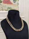 Yellow Rice Pearl Necklace | Freshwater Pearls | Elegant Minimalist Jewelry