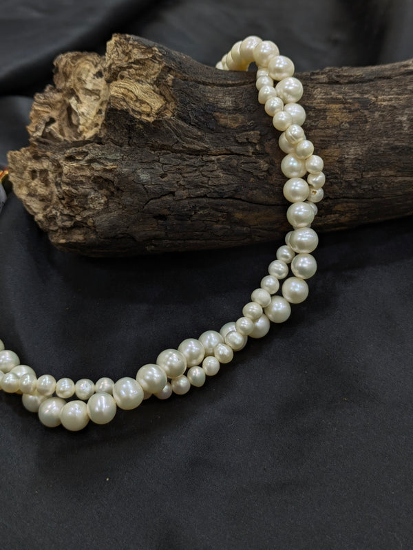 Twisted Round Pearl Necklace | Freshwater Pearls | Elegant Statement Jewelry