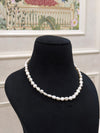 White Keshi Pearl Necklace