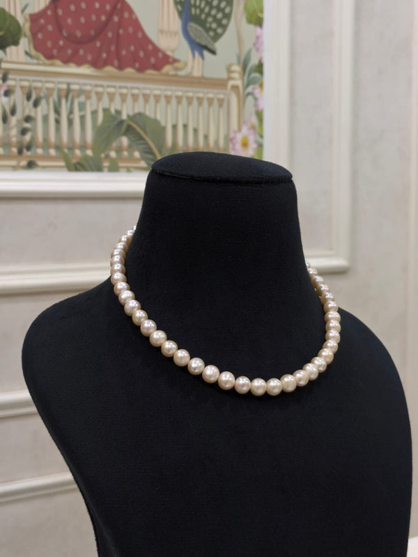 Peach Fresh Water Pearl Necklace