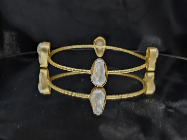 Freshwater Pearl Bangle Bracelet For Women/ Girls | Gift For Her