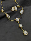 Freshwater Natural Pearl Necklace & Earrings Set For Women/Girls | Pearl Necklace Set Gift For Her