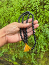 108+1 Beads Natural Black Ebony bead Karungali Jaap Mala (8MM)