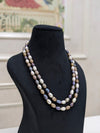 Two Layer Multi Colour Pearl Necklace