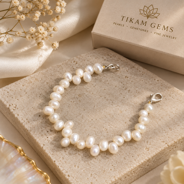 White Pearl Bracelet