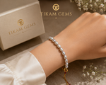 Elegant Grey Freshwater Pearl Bracelet