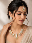 Modern Baroque Pearl Collar Necklace Set