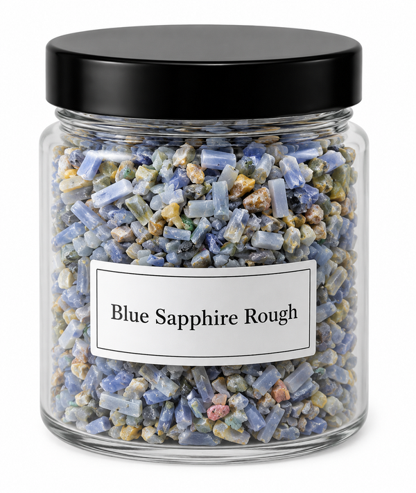 Natural Blue Sapphire Raw (Vastu) - 100 gm