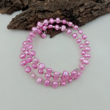 Freshwater Pink Pearl Bracelet