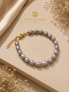 Elegant Grey Freshwater Pearl Bracelet