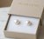 White Pearl Stud Earrings - Gift for Her
