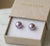 Lavender Pearl Stud Earrings - Gift for Her