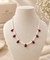 ElegantPearl & Red Onyx Necklace