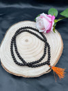 108+1 Beads Natural Black Ebony bead Karungali Jaap Mala (8MM)