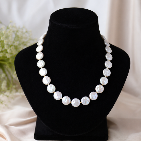 Freshwater Coin Pearl Necklace