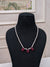 Pearl & Red Onyx Necklace