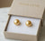 GoldenPearl Stud Earrings - Gift for Her