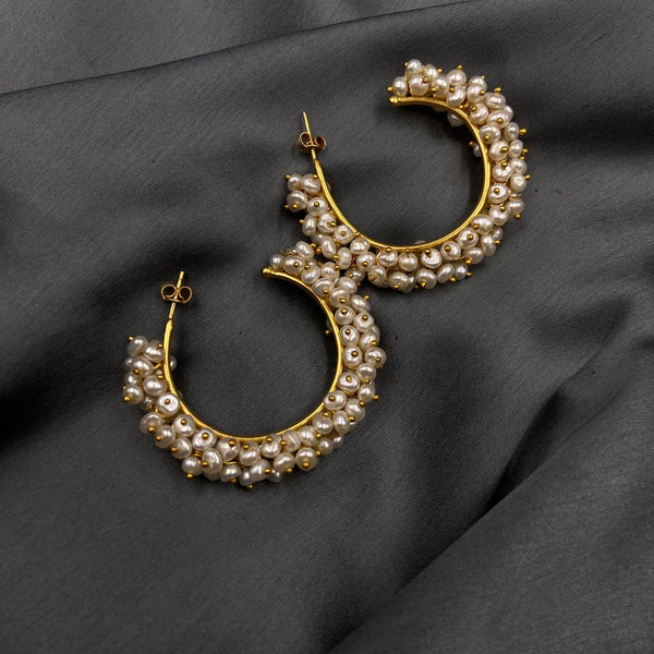 Freshwater Pearl Hoop Earring