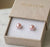 Pink Pearl Stud Earrings