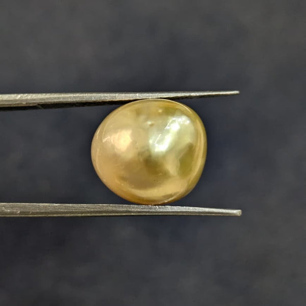 Golden South Sea Pearl ~ 9.62 Cts