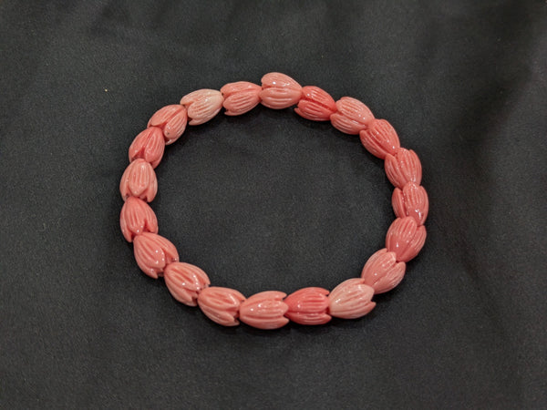 Pink Tulip Bracelet for Unisex