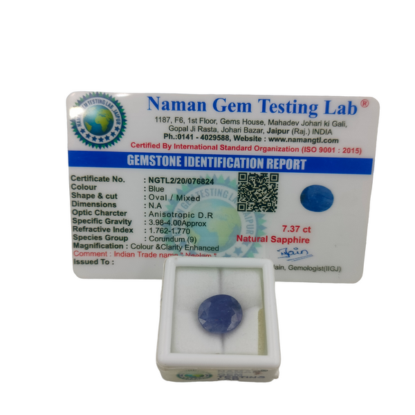 Blue Sapphire ~ 7.37 Cts