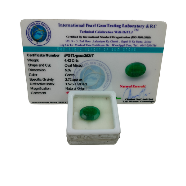 Natural Emerald ~ 4.42 Cts