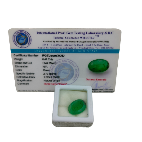 Natural Emerald ~ 6.47 Cts