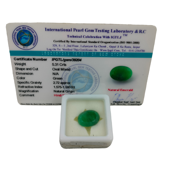 Natural Emerald ~ 5.31 Cts