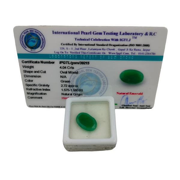 Natural Emerald ~ 4.04 Cts